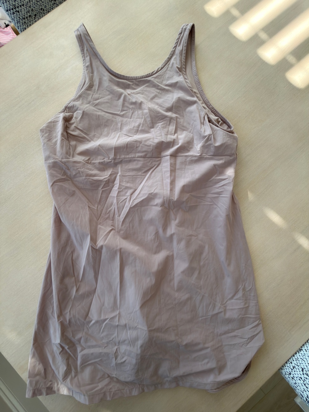 Nike Light Taupe Sleeveless Romper - Large